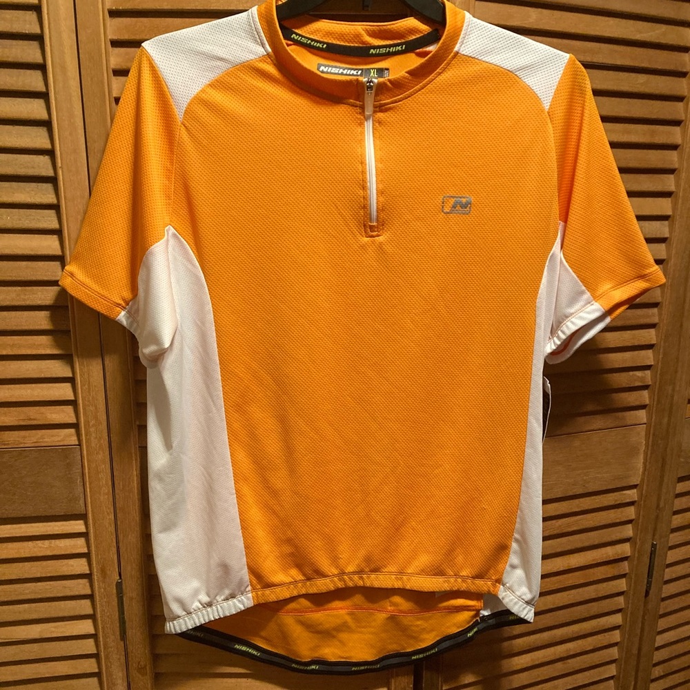 Nishiki Cycling Orange & White Jersey